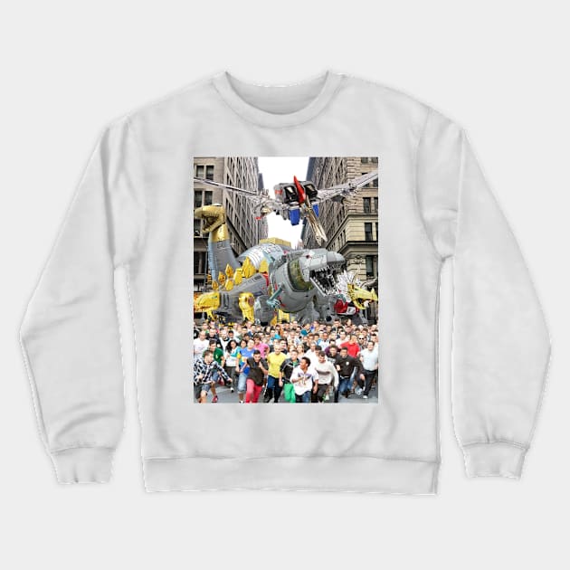 Attack of the Dinobots Crewneck Sweatshirt by Rodimus76